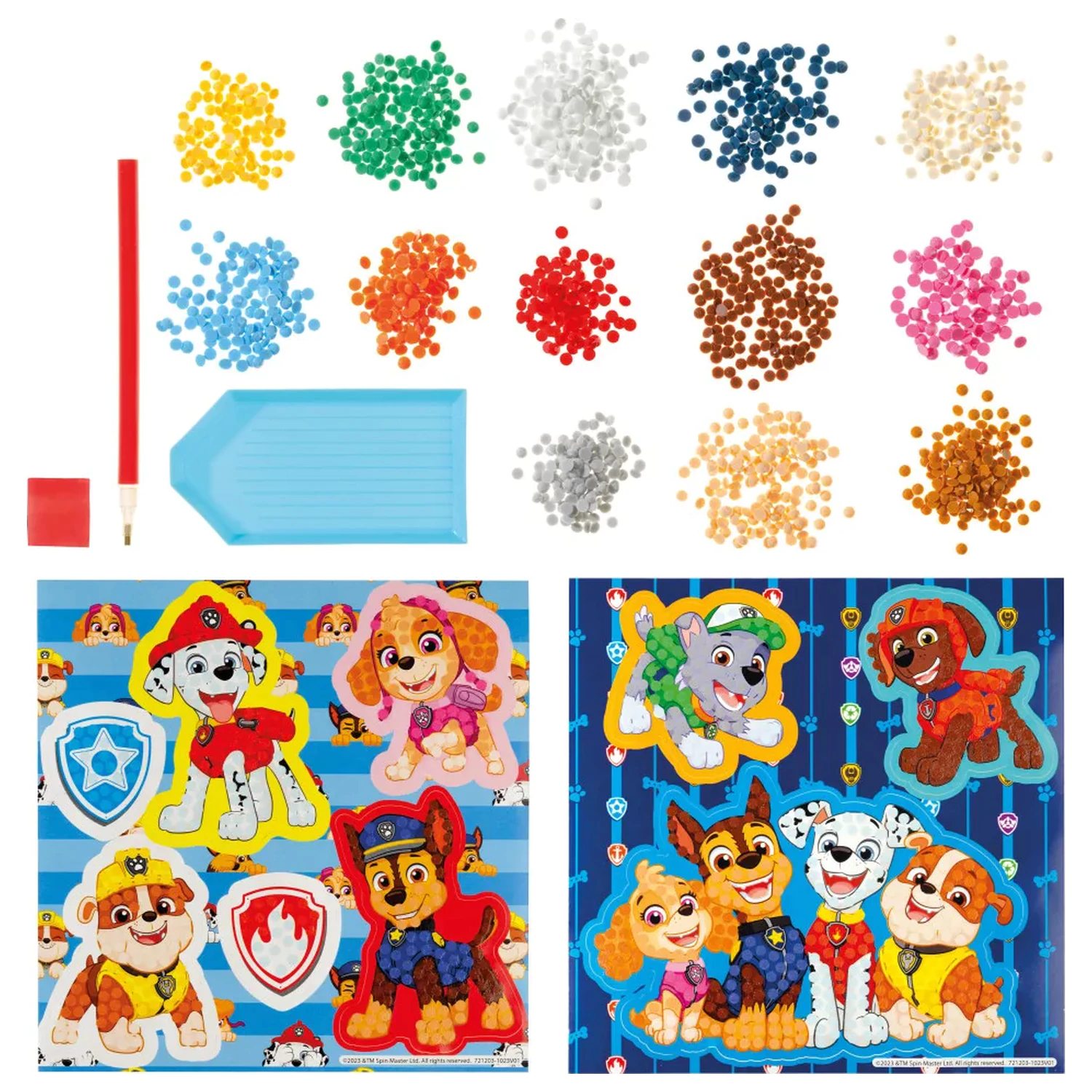 Paw Patrol Best Team diamond painting sticker pachet de 9 bucăți poza produsului