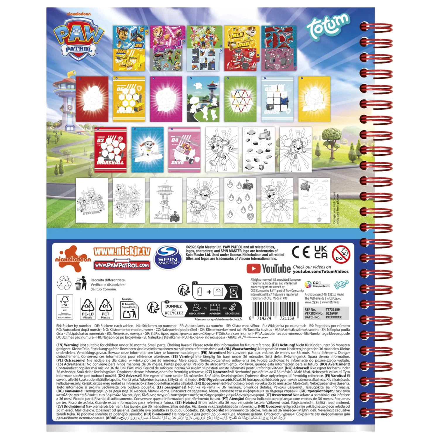 PAW Patrol Best Team Set Creativ Autocolante poza produsului