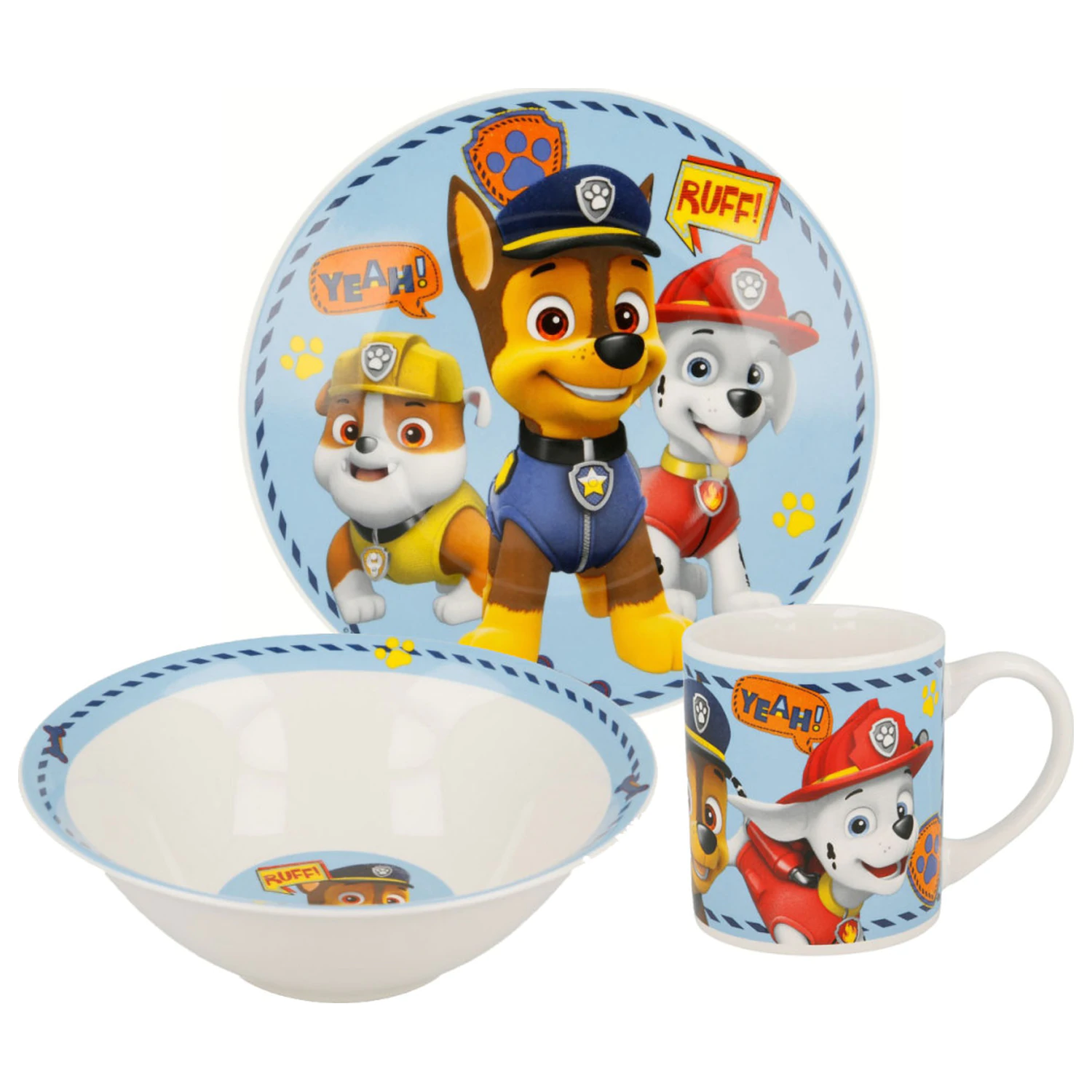 Paw Patrol Boy Icons Set vesela din portelan poza produsului