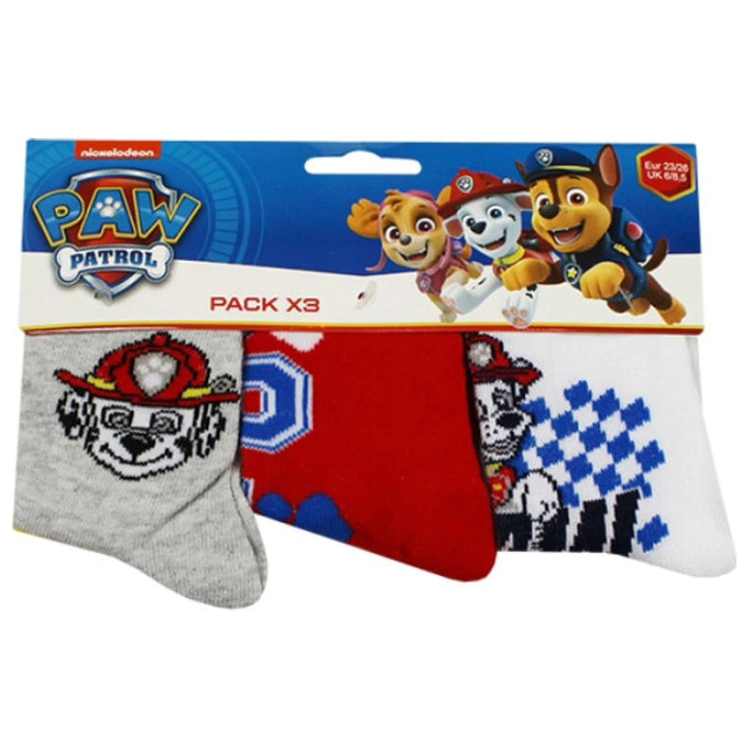 Paw Patrol Ciorapi de echipaj pentru copii baieti 31/34 poza produsului