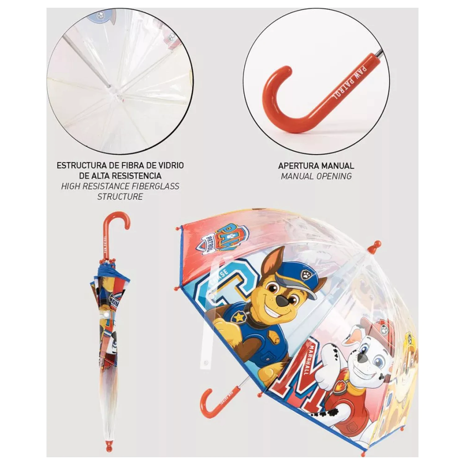 PAW Patrol Buddies umbrela clara pentru copii poza produsului