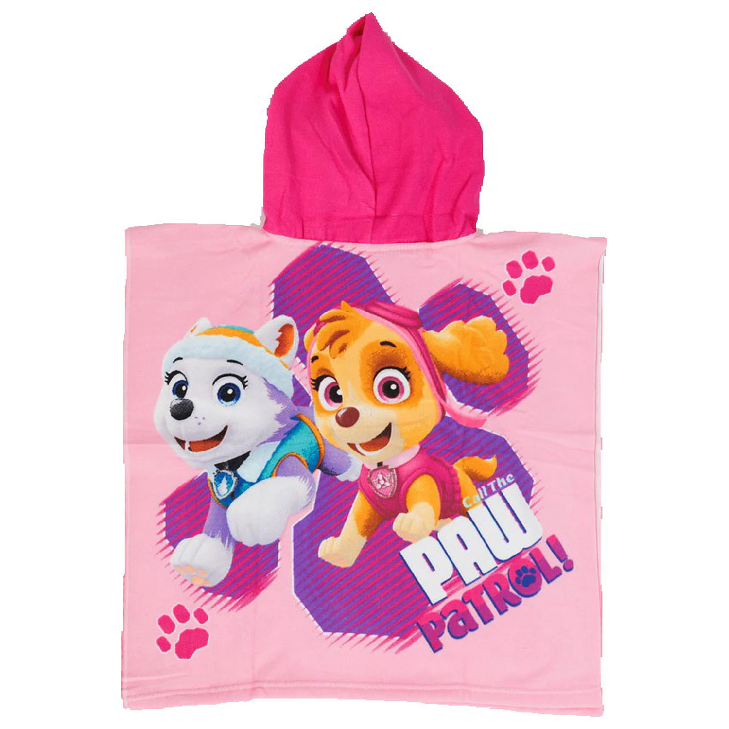 Paw Patrol Call the Girls prosop de plaja poncho 55x110 cm poza produsului