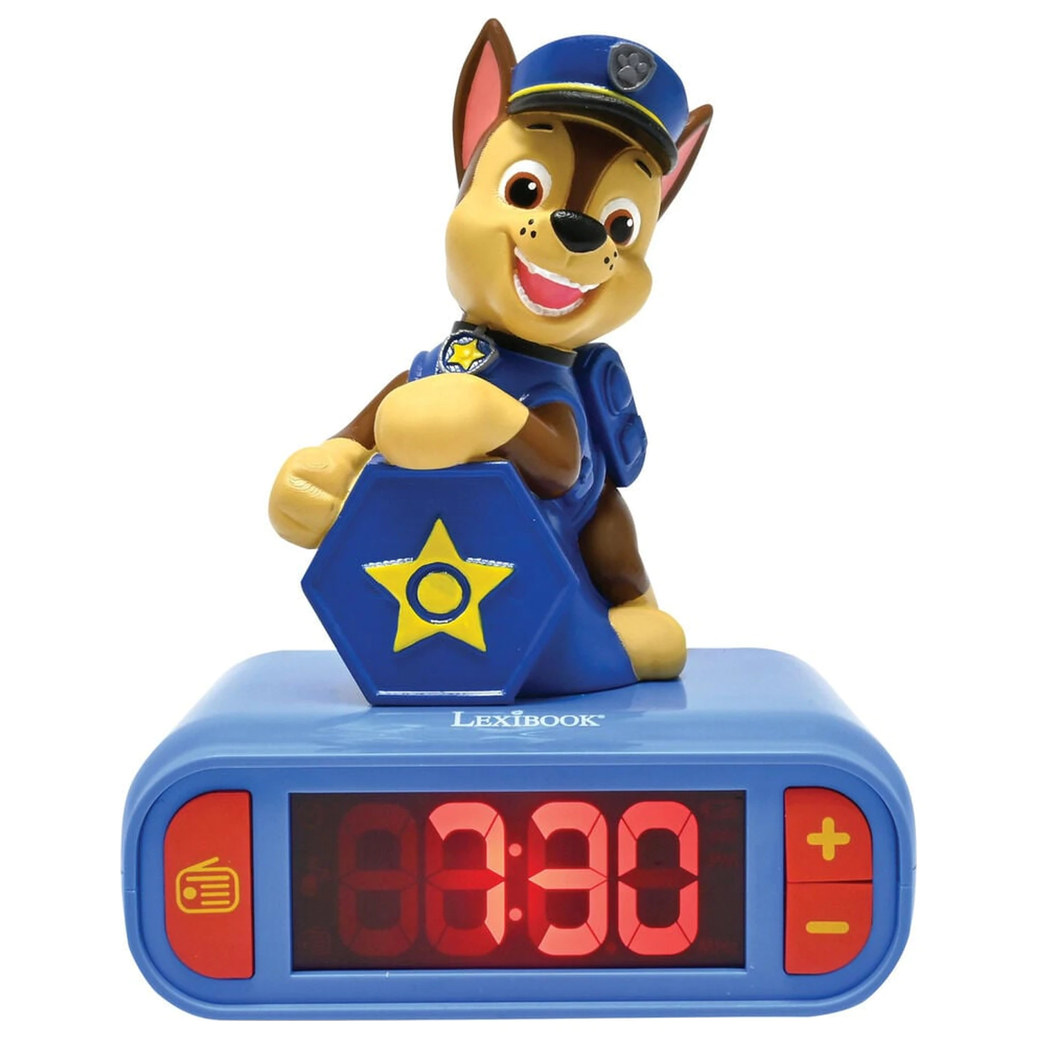 Ceas desteptator digital si lampa de veghe 3D Paw Patrol Chase poza produsului