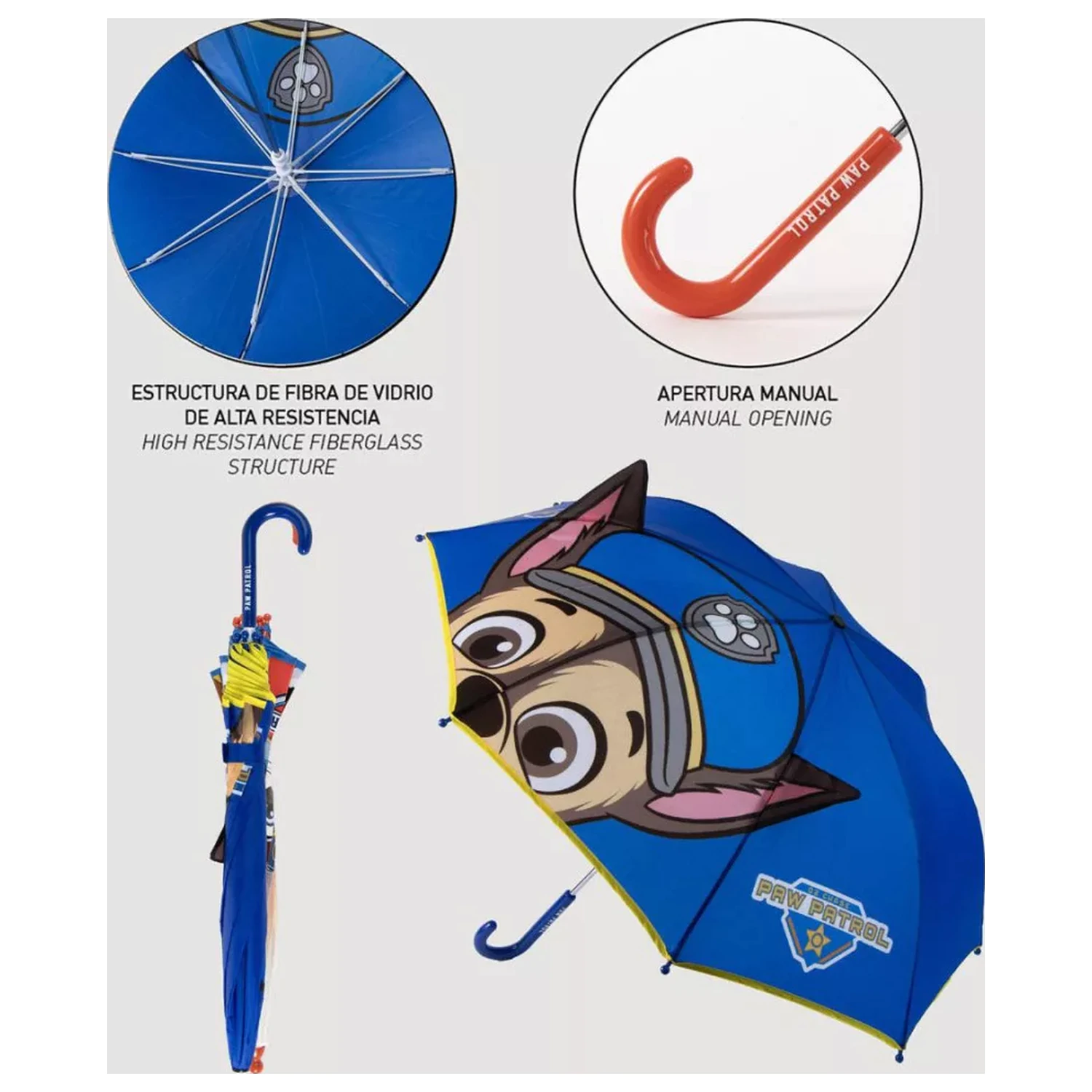 PAW Patrol Chase Umbrela pentru copii cu urechi poza produsului
