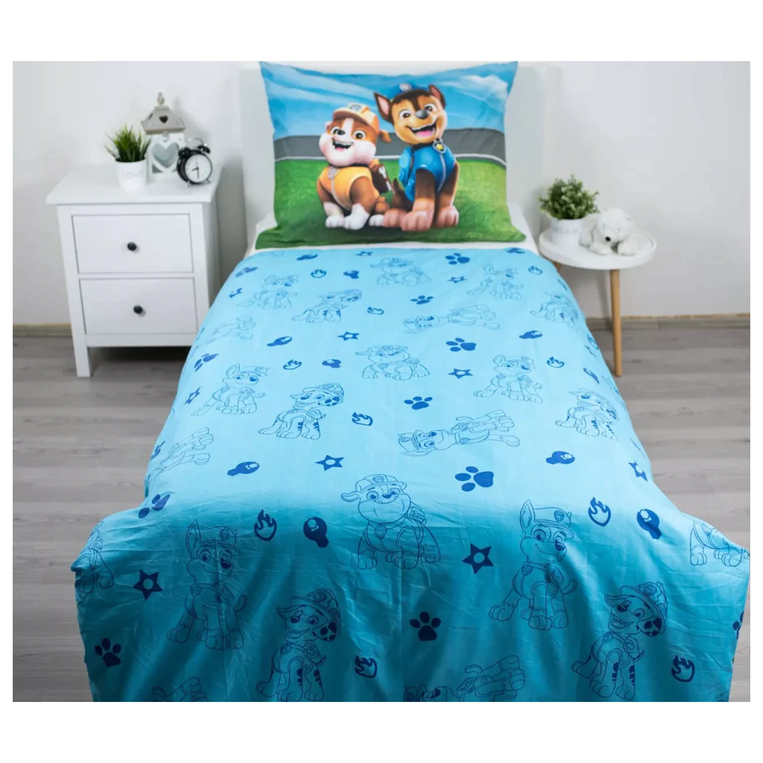 PAW Patrol Chilling set de lenjerie de pat din microfibra poza produsului