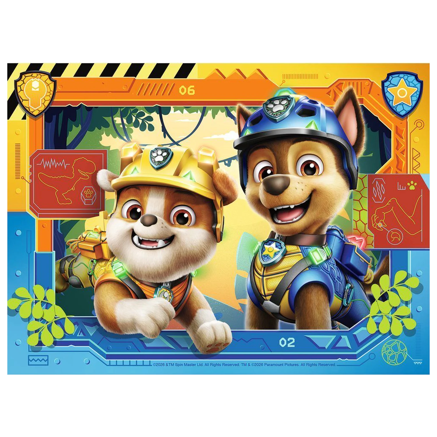 Paw Patrol Dino Movie puzzle 12-16-20-24 piese poza produsului