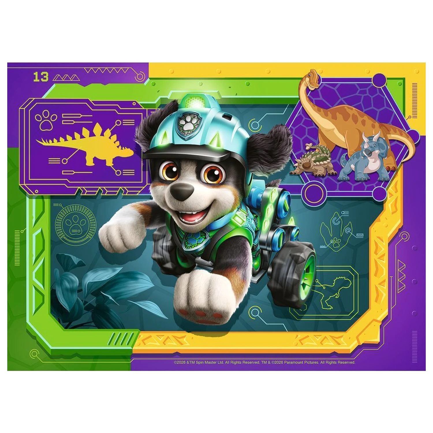 Paw Patrol Dino Movie puzzle 12-16-20-24 piese poza produsului