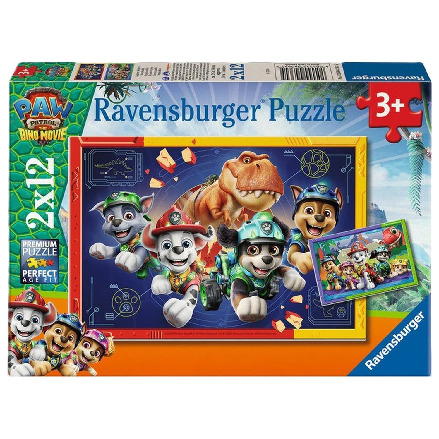 Paw Patrol Dino Movie puzzle 2x12 piese poza produsului
