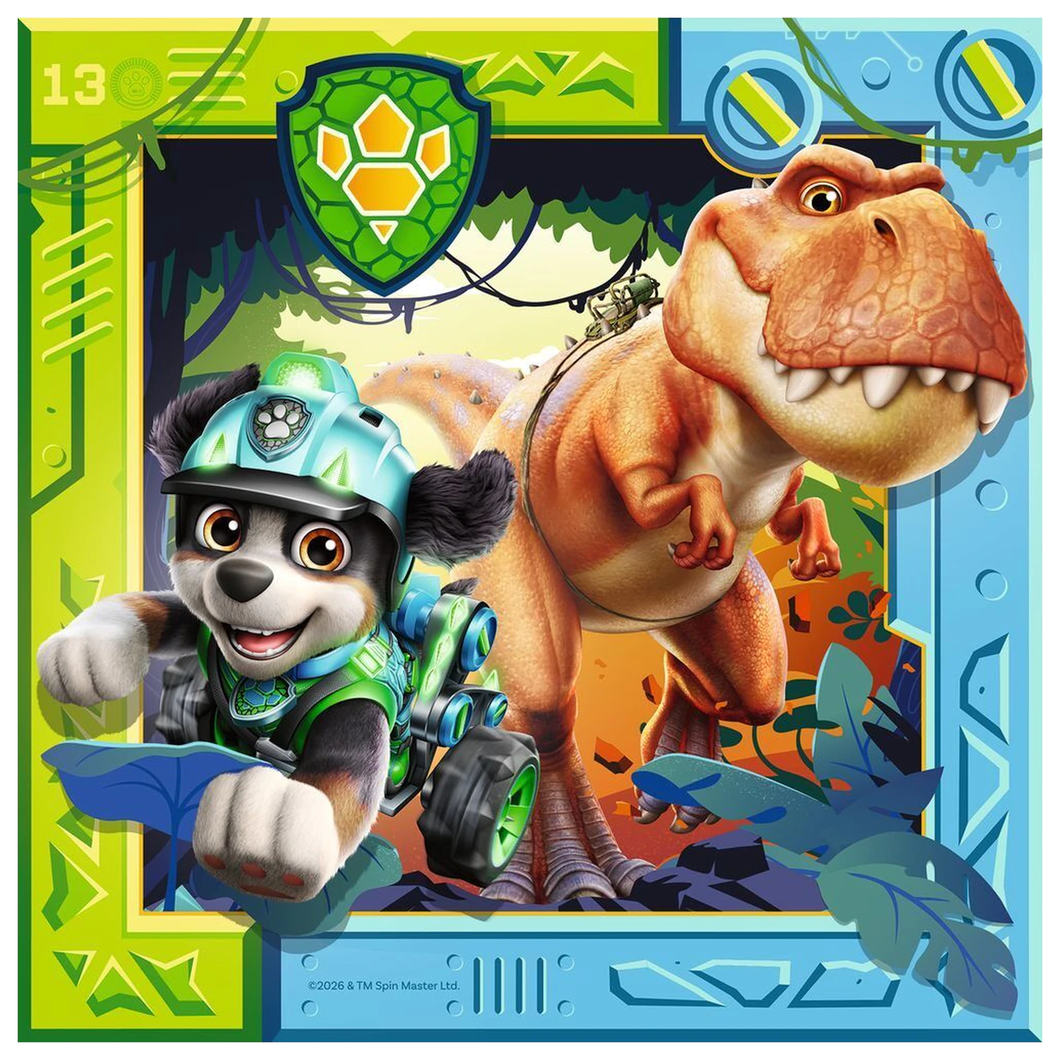 Paw Patrol Dino Movie puzzle 3x49 de piese poza produsului