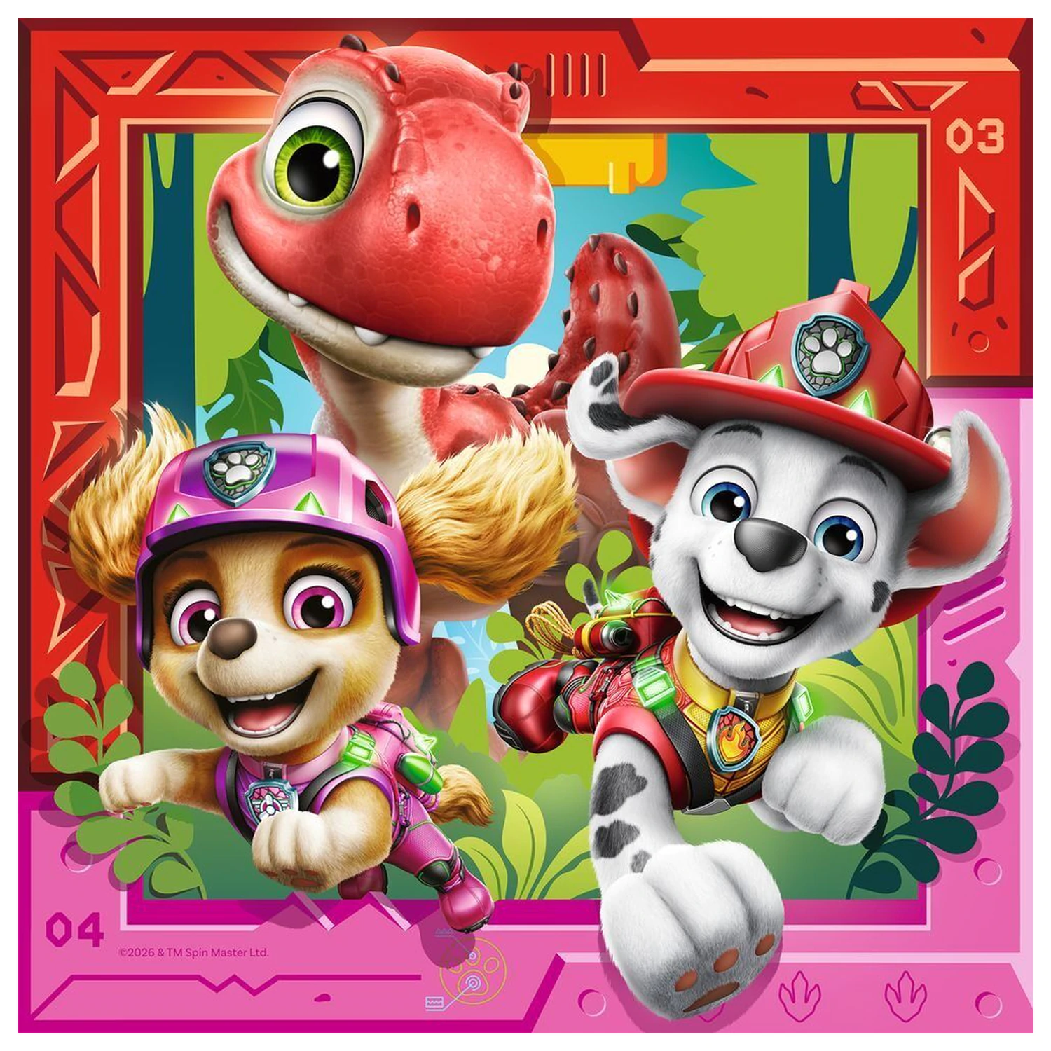Paw Patrol Dino Movie puzzle 3x49 de piese poza produsului