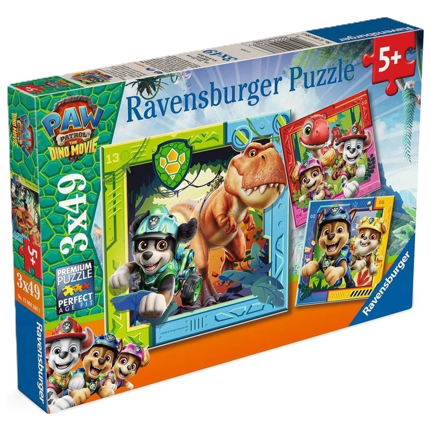 Paw Patrol Dino Movie puzzle 3x49 de piese poza produsului