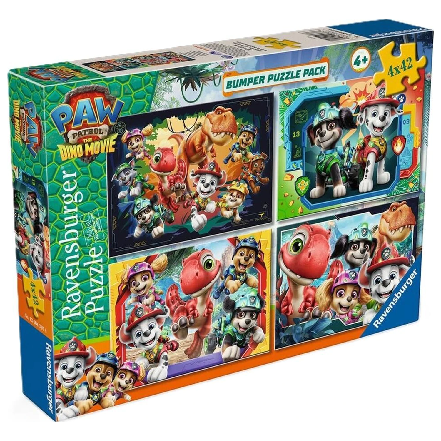 Paw Patrol Dino Movie puzzle 4x42 de piese poza produsului