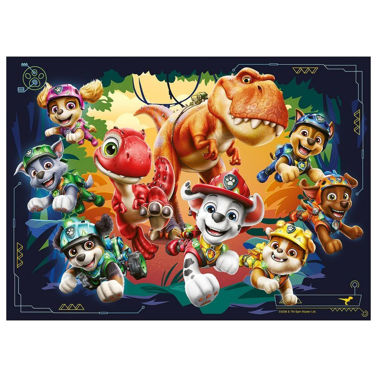 Paw Patrol Dino Movie puzzle 4x42 de piese poza produsului