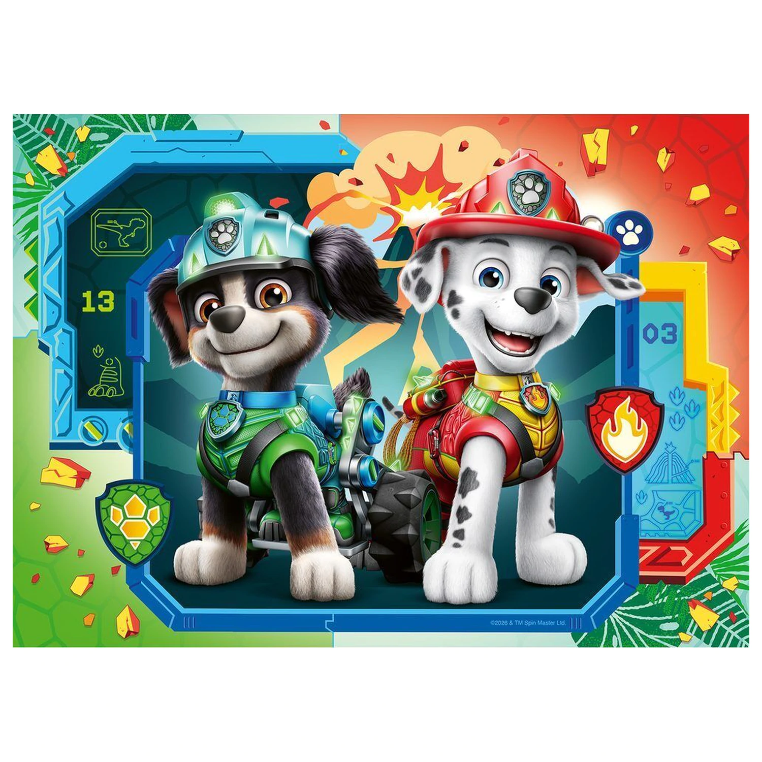 Paw Patrol Dino Movie puzzle 4x42 de piese poza produsului