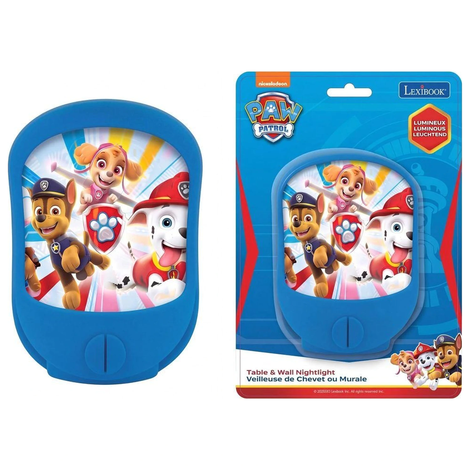 Lampa de noapte de perete si de masa Paw Patrol poza produsului