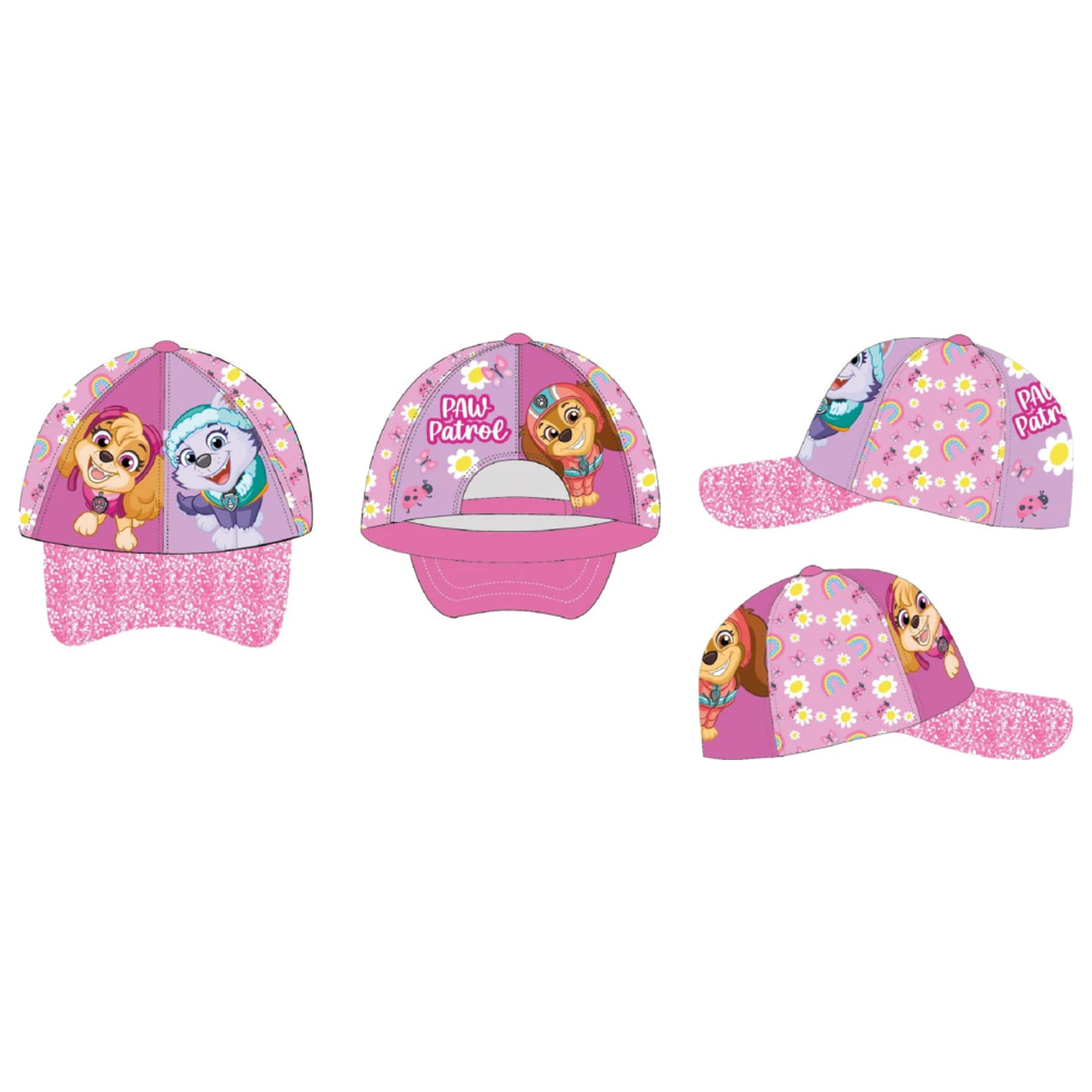 Sapca de baseball pentru copii Paw Patrol Flowers and Rainbows 52 cm poza produsului