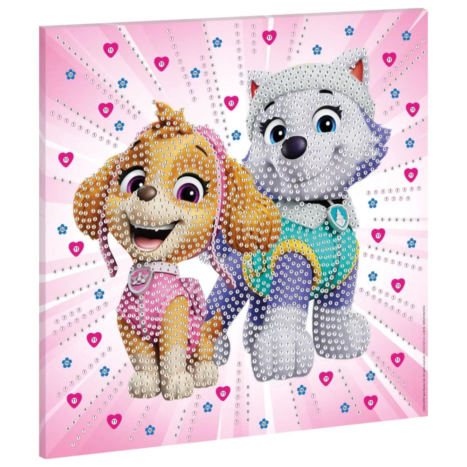 Paw Patrol Girls Power Diamond Painting Kit pe panza 30x30 cm poza produsului