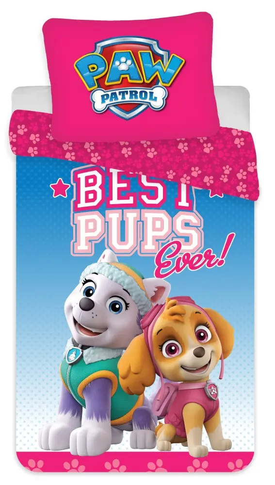 PAW Patrol Husă de plapumă pentru copii 100x135 cm, 40x60 cm poza produsului