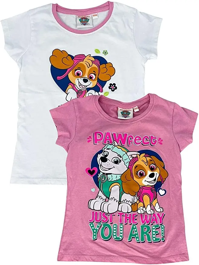 Paw Patrol Tricou pentru copii cu mânecă scurtă, set din 2 piese poza produsului