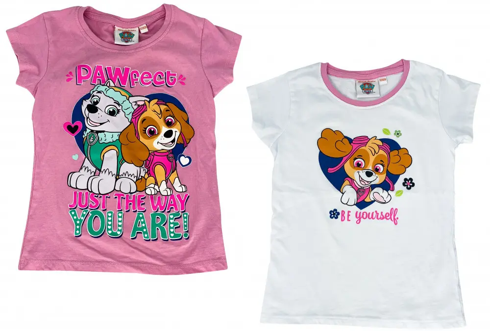 Paw Patrol Tricou pentru copii cu mânecă scurtă, set din 2 piese poza produsului