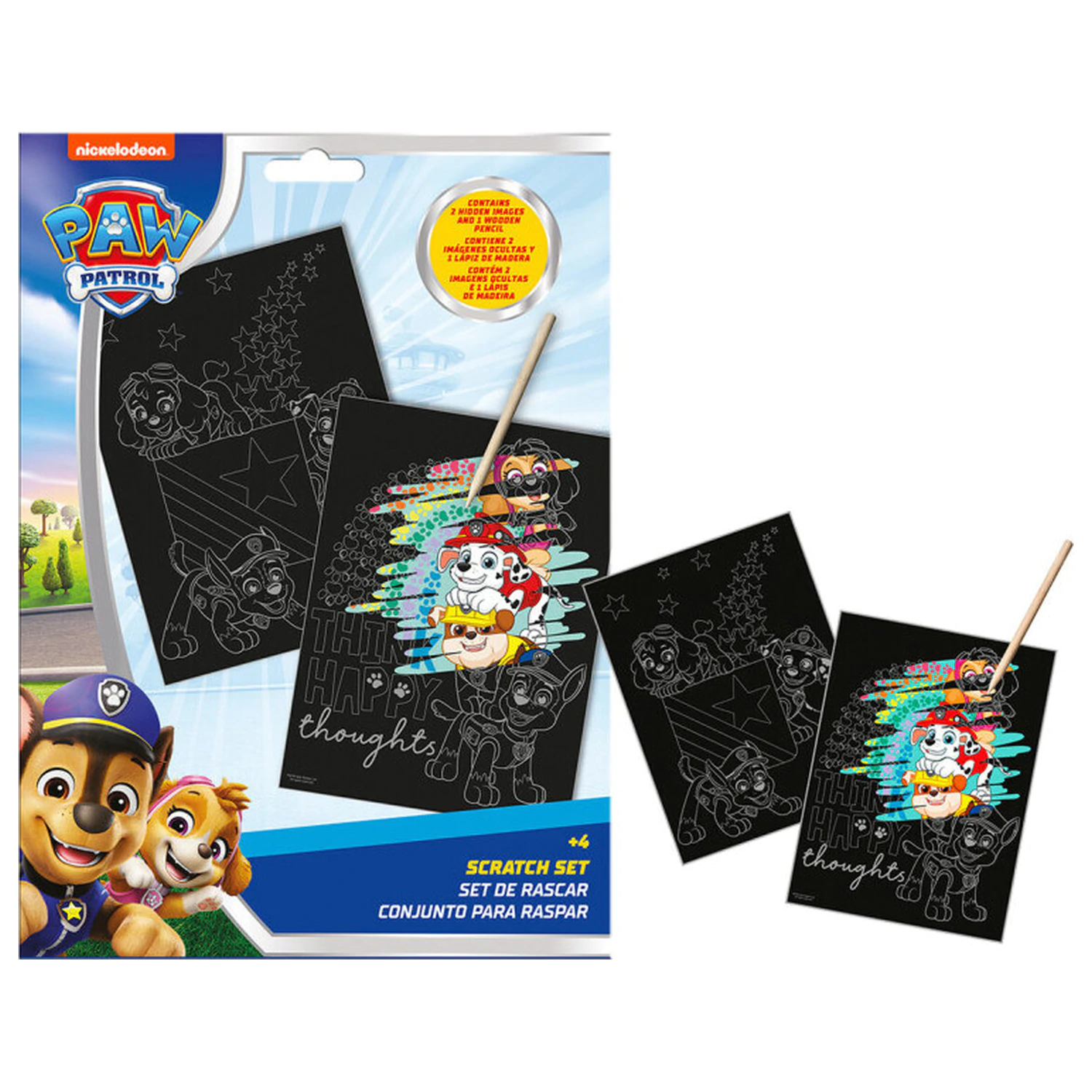 Paw Patrol Happy Thoughts kit de arta cu zgarieturi poza produsului