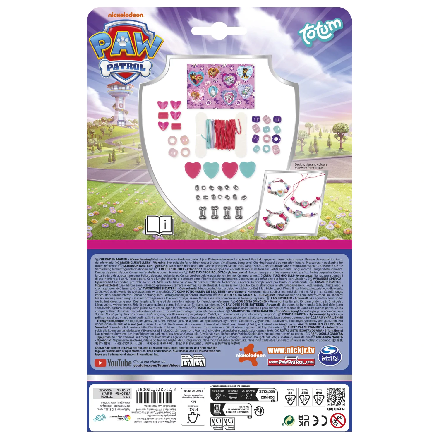 PAW Patrol Heart Kit pentru fabricarea bijuteriilor poza produsului