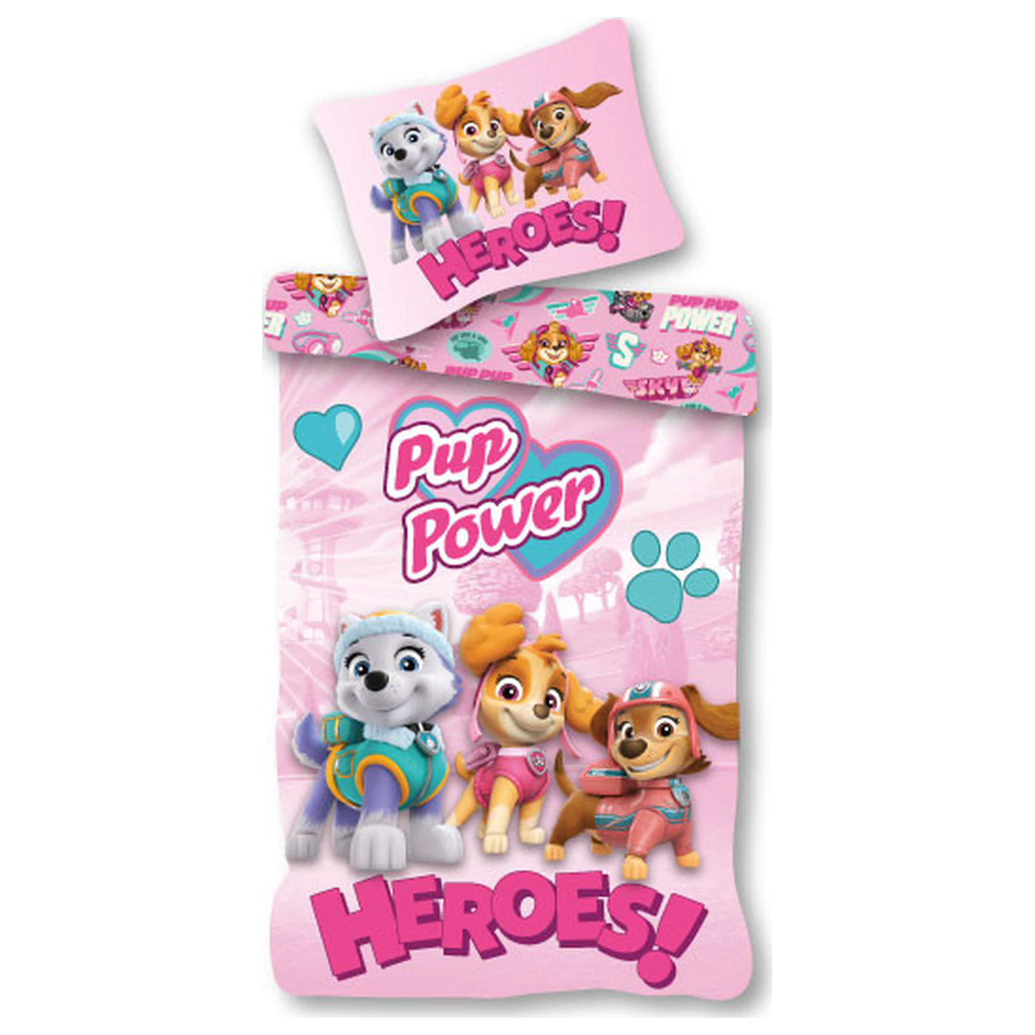 Paw Patrol Heroes! Husa plapuma pentru copii, prescolari poza produsului