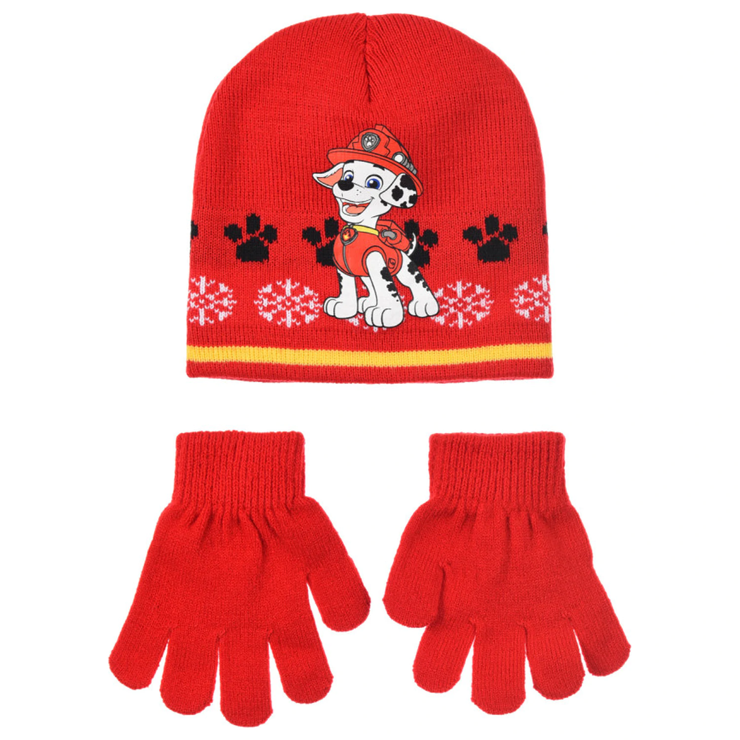 Paw Patrol Marshall Red Kids Set de caciula si manusi 54 cm poza produsului