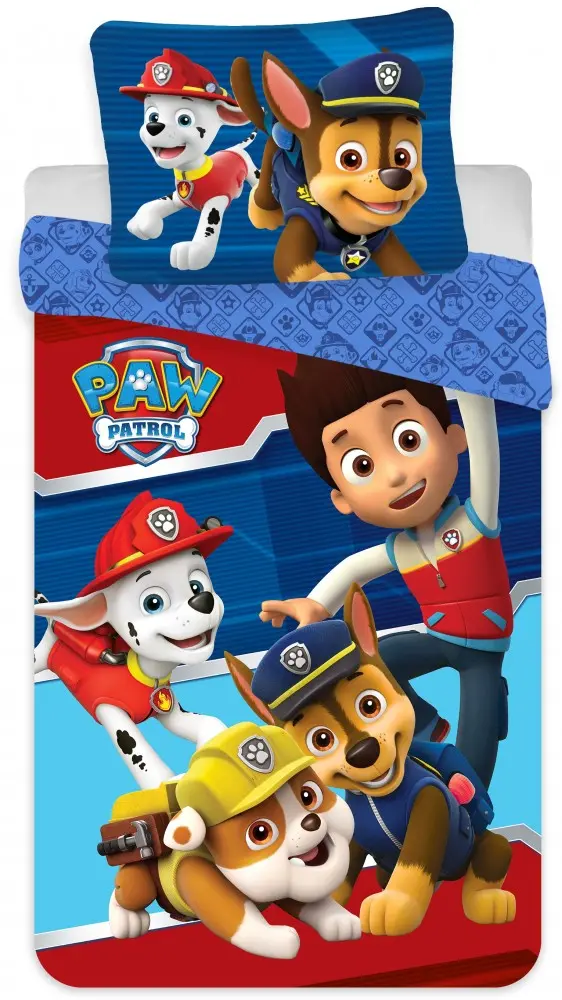Paw Patrol Husa de plapuma din microfibra 140x200 cm, 70x90 cm poza produsului