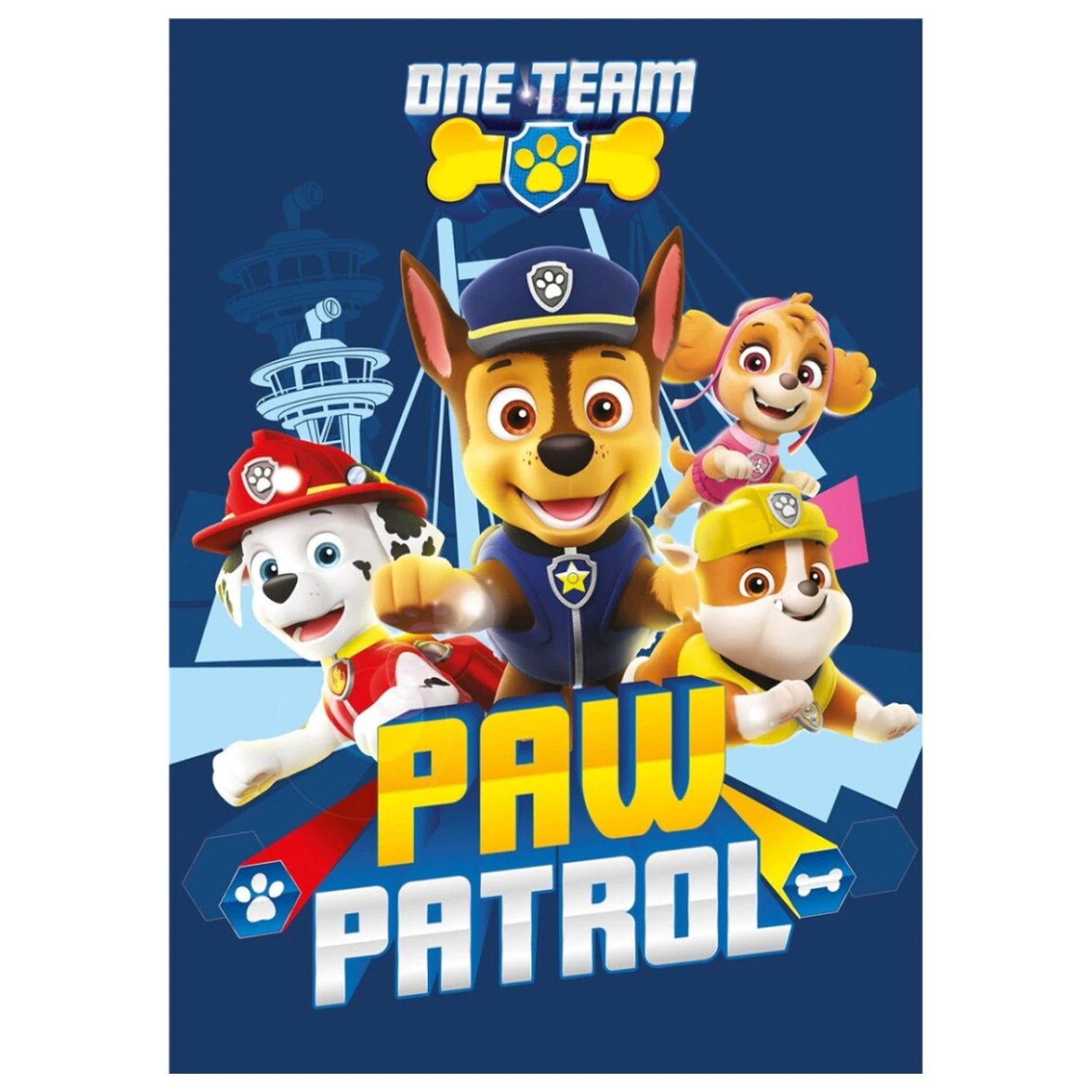 PAW Patrol One Team Pătură fleece 110x140cm poza produsului