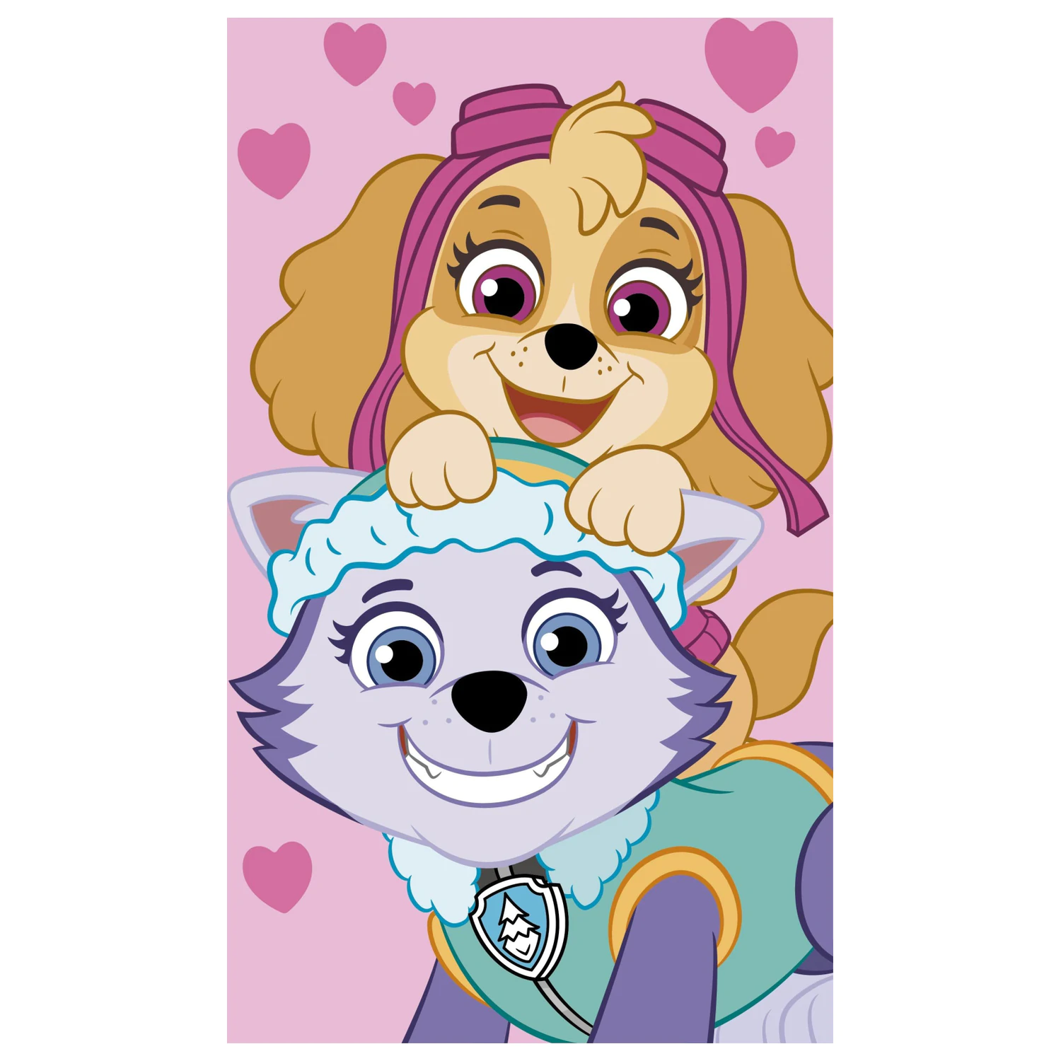 PAW Patrol Pink prosop de mână, prosop de față, prosop poza produsului