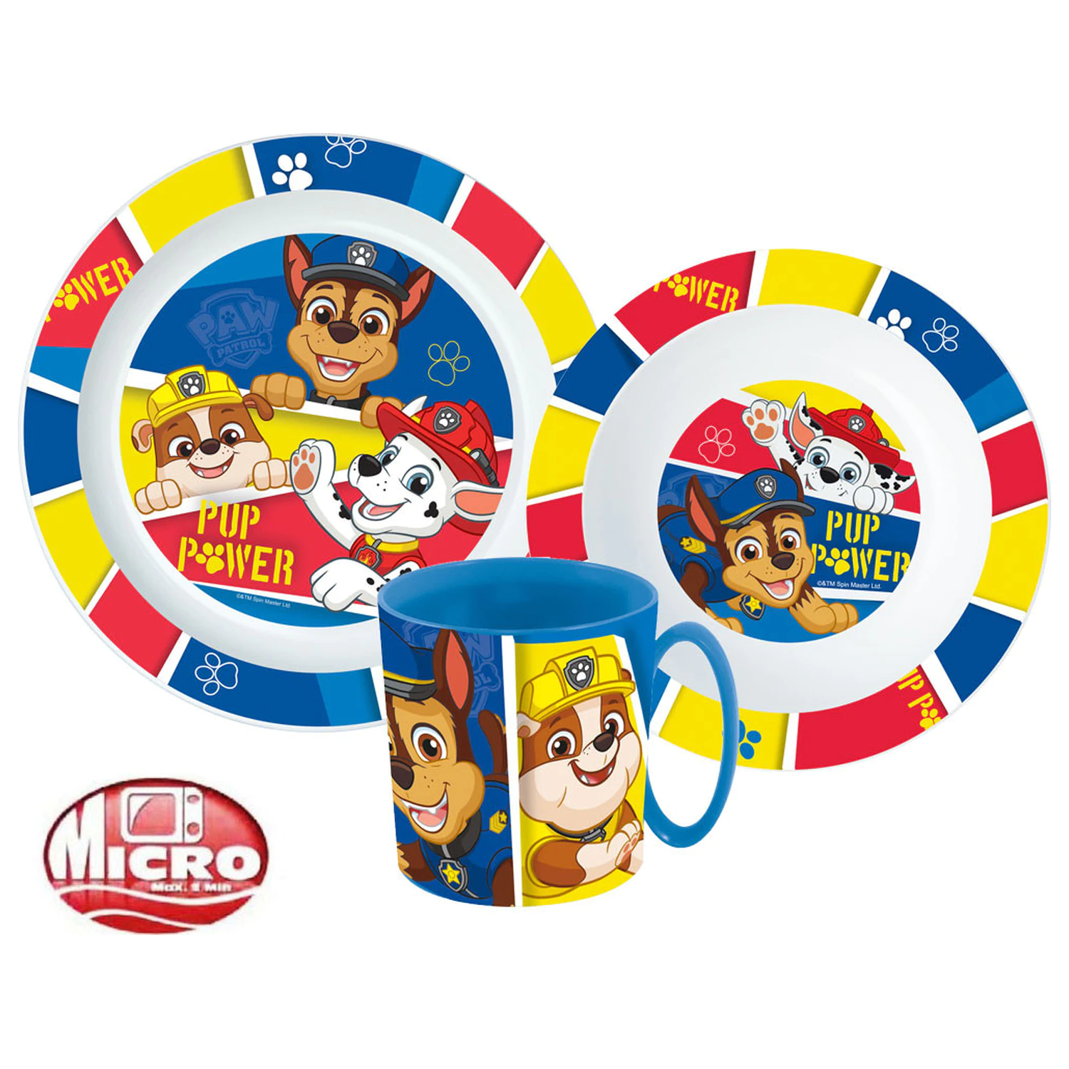 Set tacamuri PAW Patrol Pup Power Dinnerware, set micro plastic cu cana poza produsului