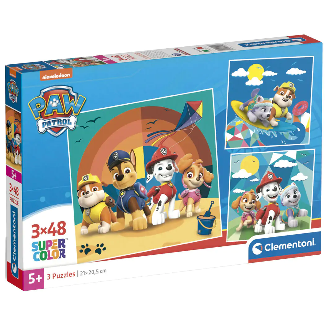 Paw Patrol puzzle 3 x 48 piese poza produsului