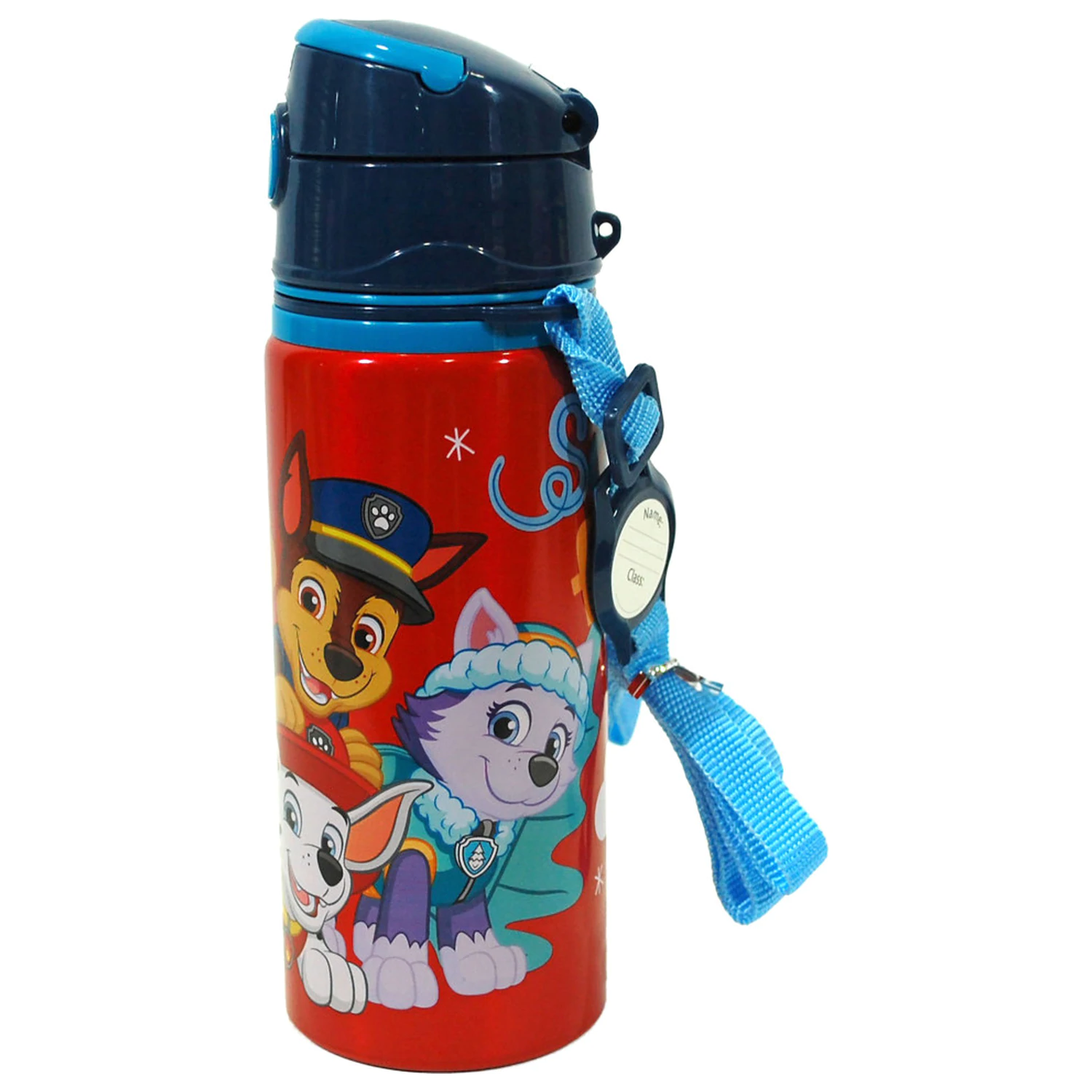 Paw Patrol Red sticla cu paie din aluminiu cu carlig 600 ml poza produsului