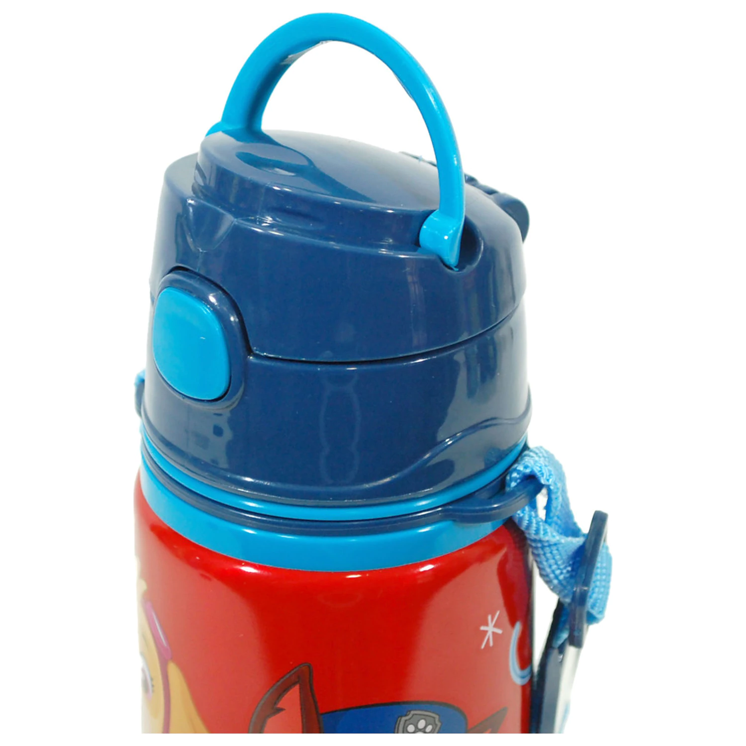 Paw Patrol Red sticla cu paie din aluminiu cu carlig 600 ml poza produsului