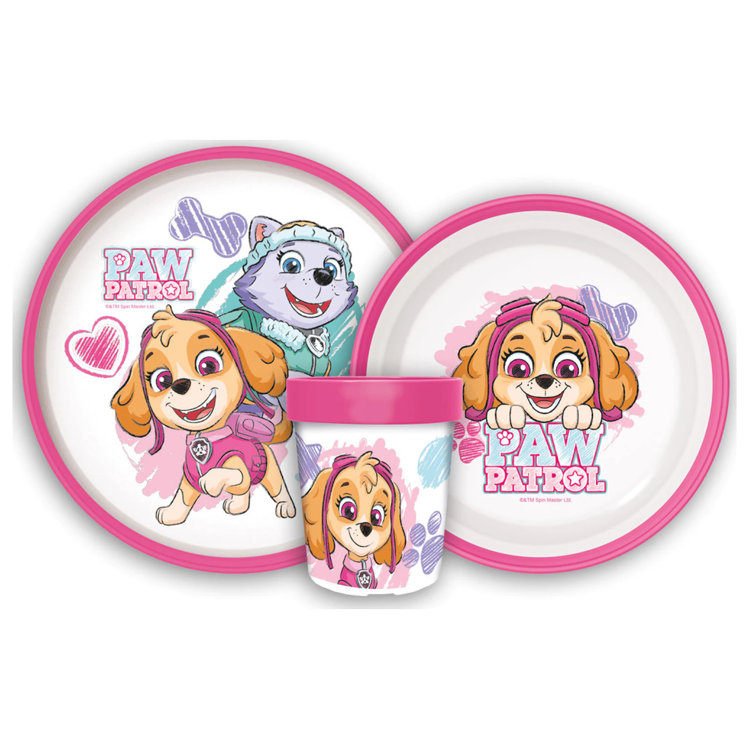 Paw Patrol Sketch Set tacamuri antiderapante, Micro Plastic poza produsului