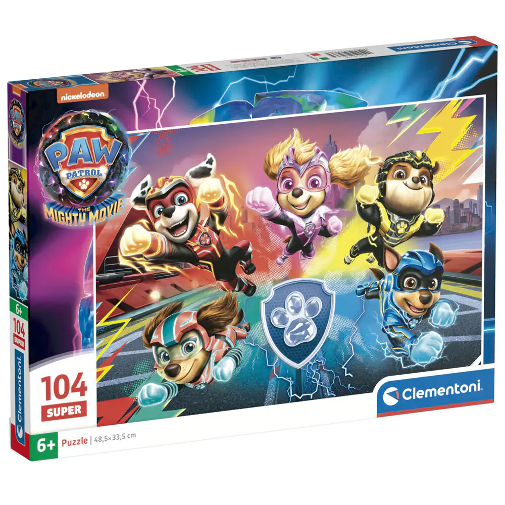 Paw Patrol super puzzle 104 piese poza produsului