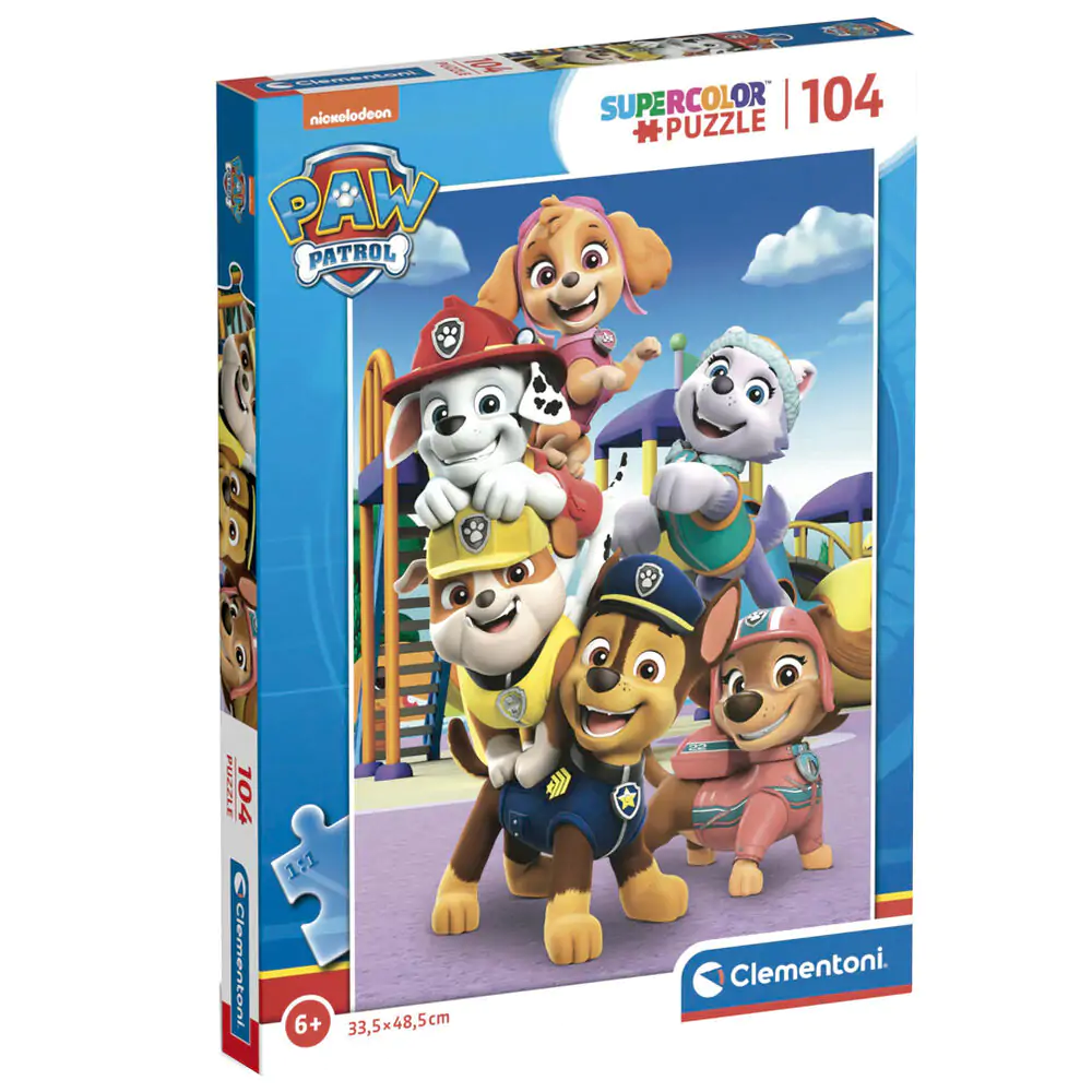 Paw Patrol super puzzle 104 piese poza produsului