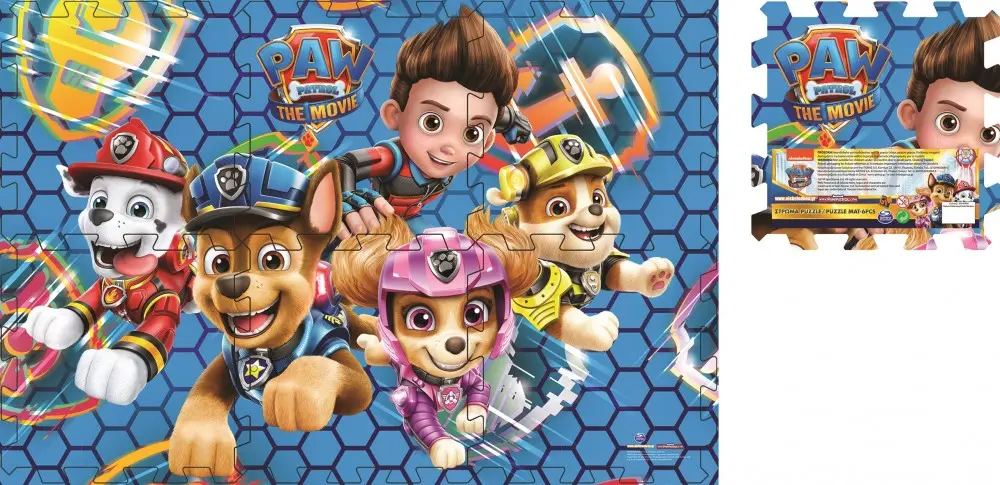 Paw Patrol covor puzzle spuma 6 bucati poza produsului