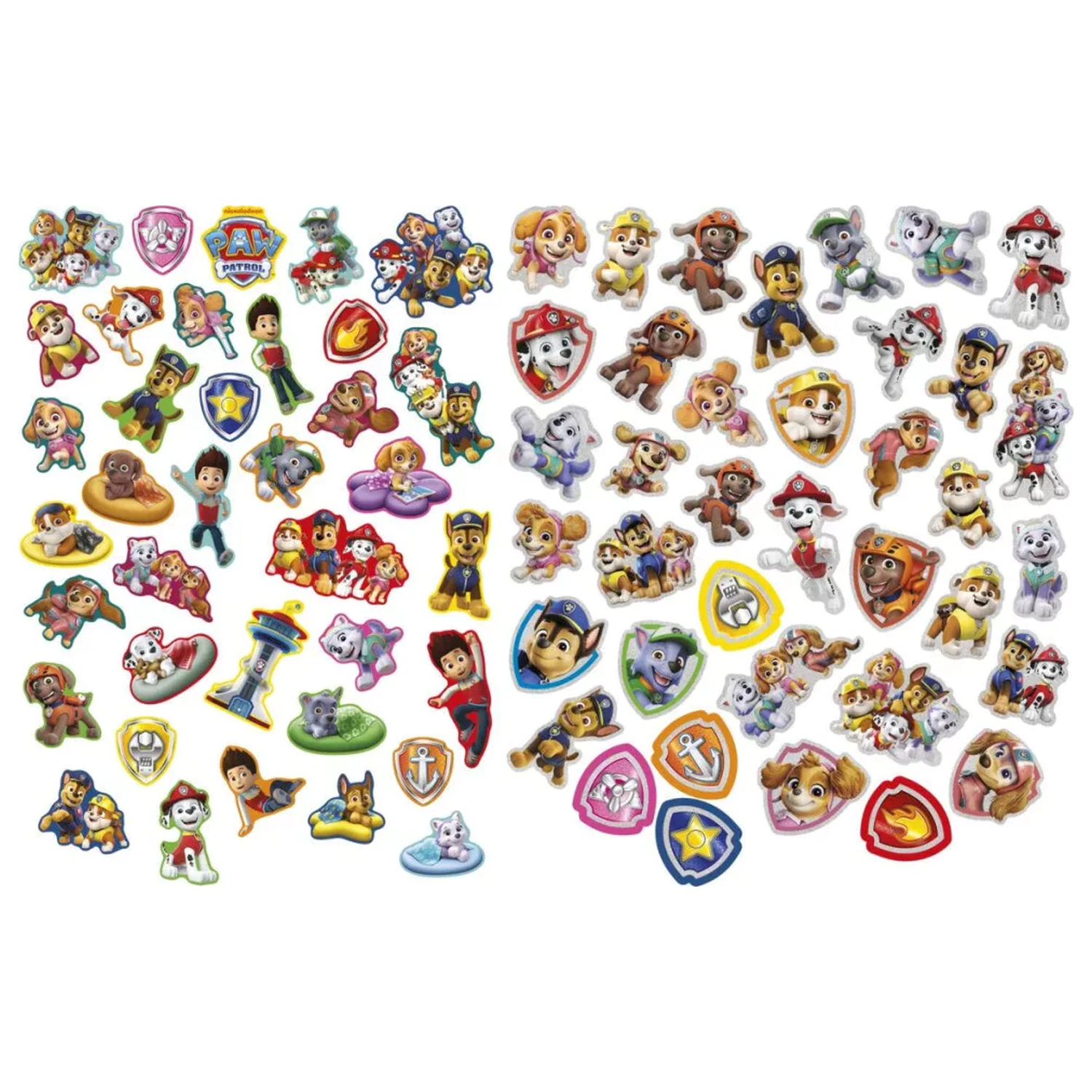 Paw Patrol Team Shape Set autocolante, 75 bucati poza produsului