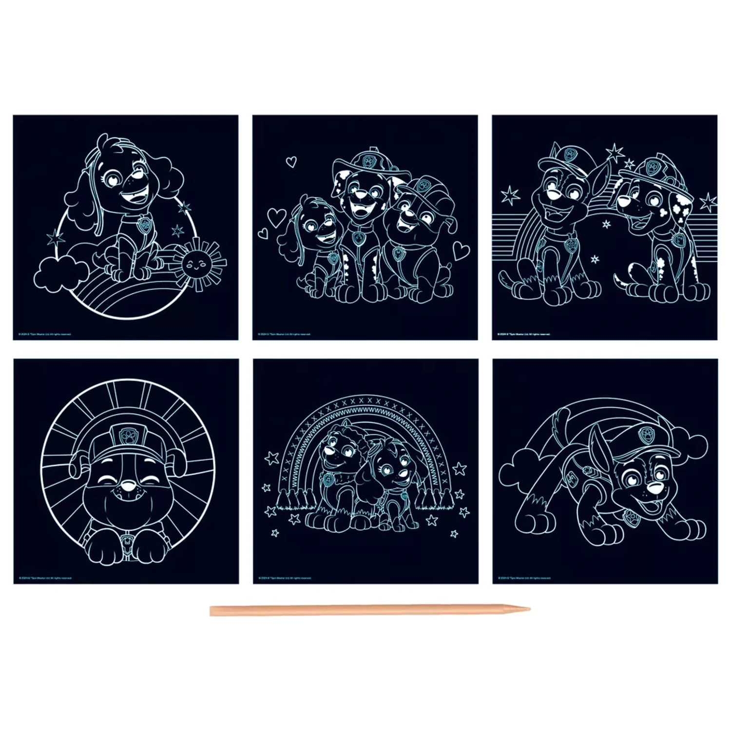 Paw Patrol Team Set Scratch Art poza produsului
