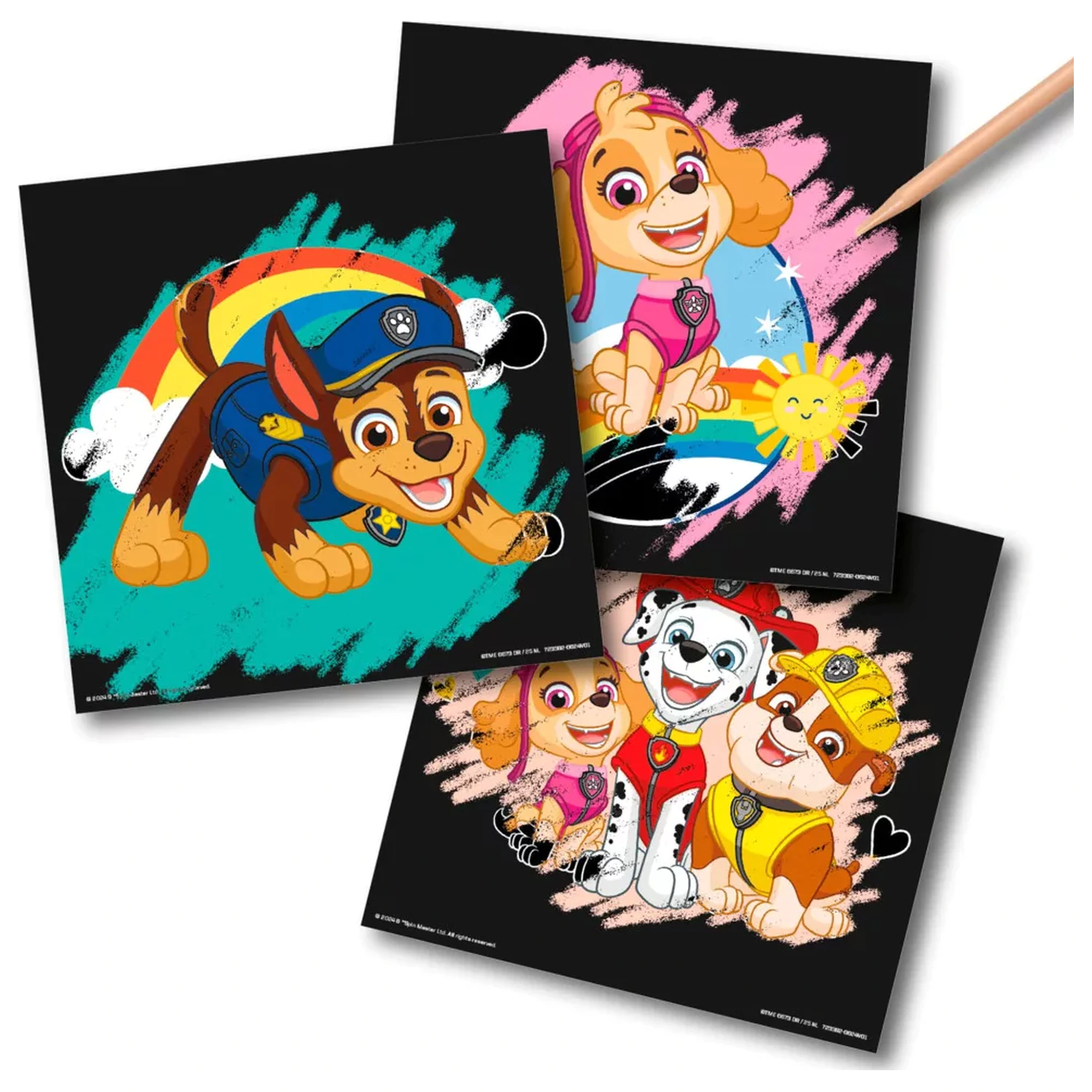 Paw Patrol Team Set Scratch Art poza produsului