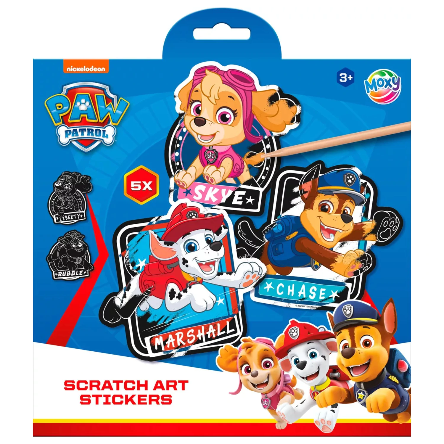Paw Patrol Team Scratch Art Seturi Stickere poza produsului