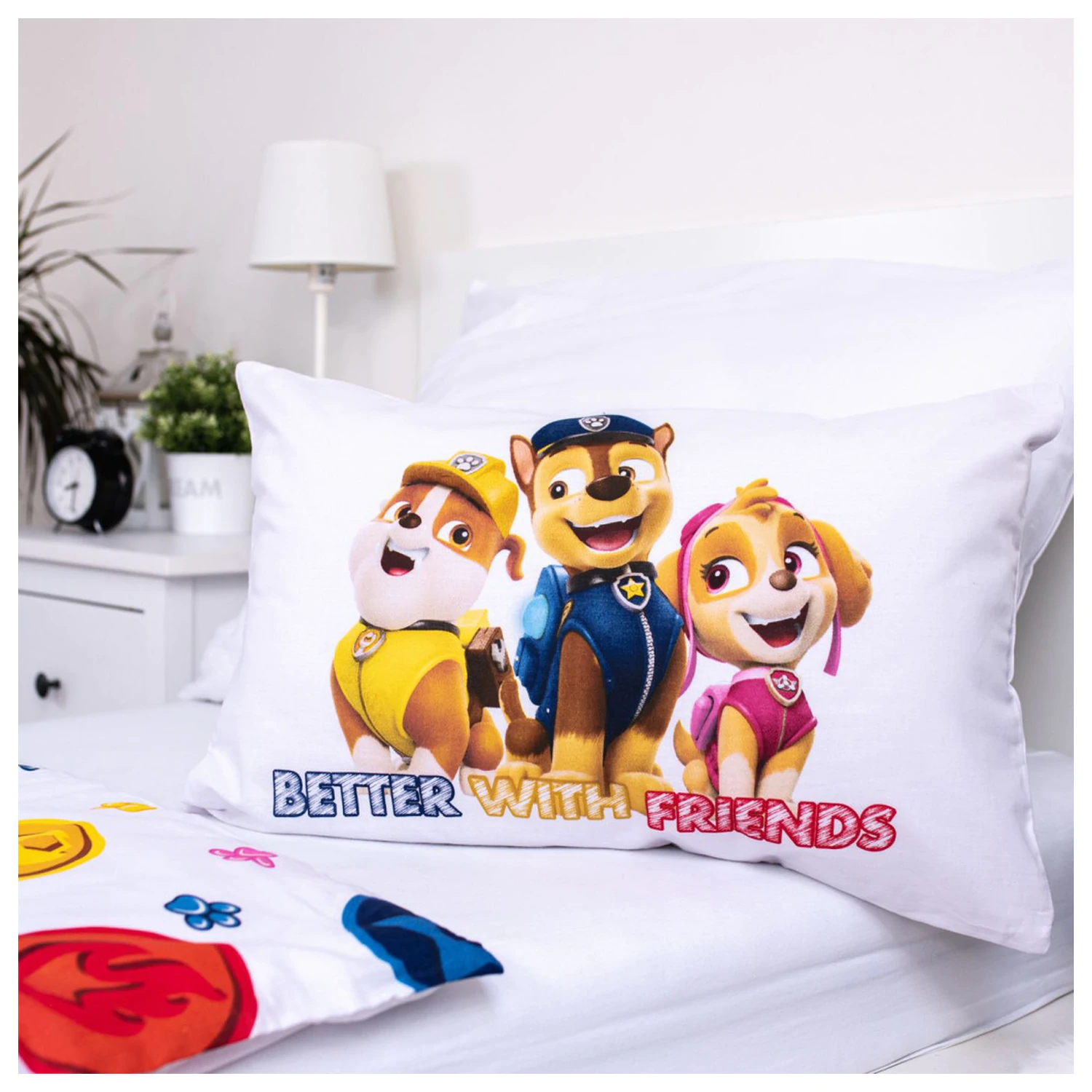 Paw Patrol Teamwork Pătură de pilotă pentru copii mici/preșcolari poza produsului