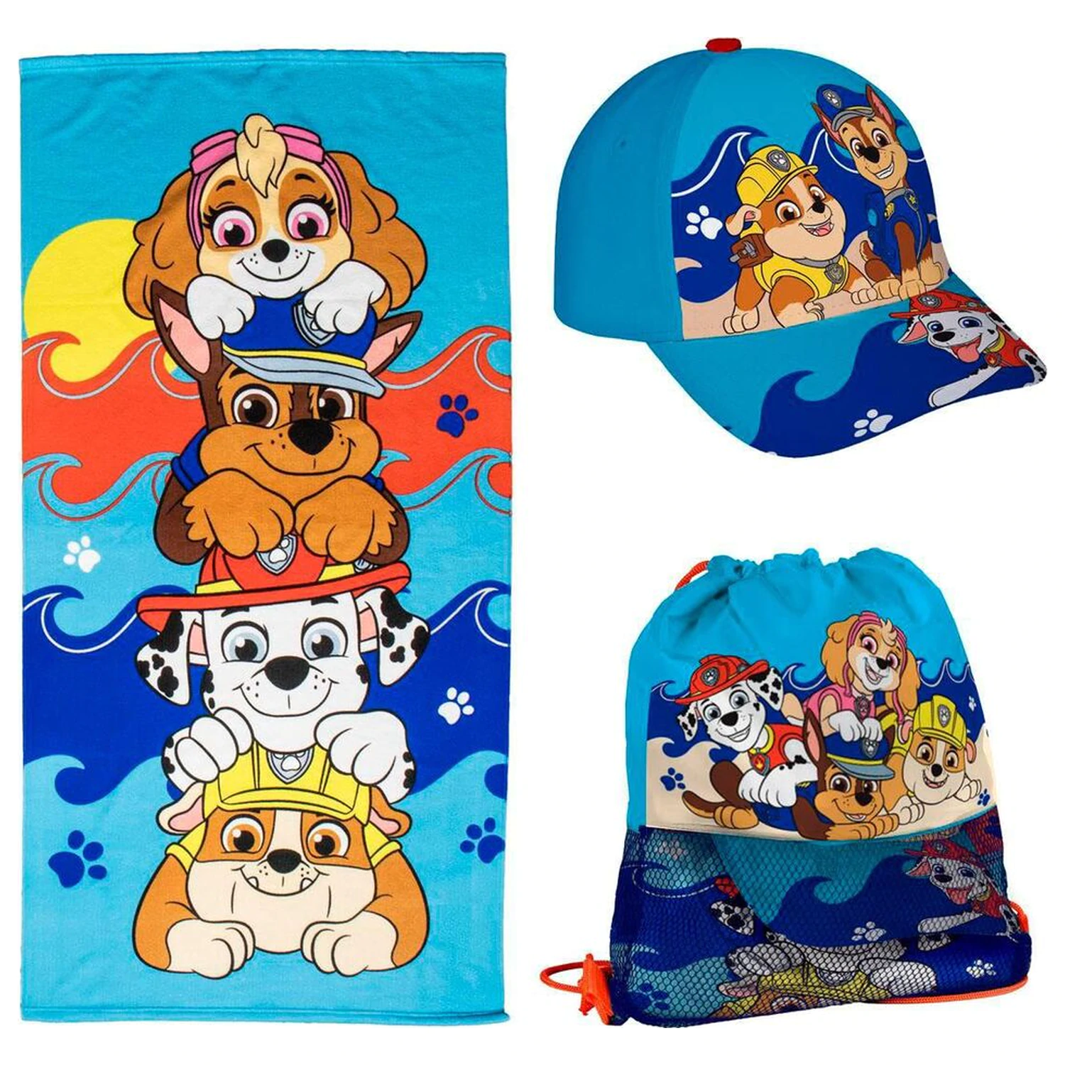 Paw Patrol set prosop + geantă + șapcă poza produsului