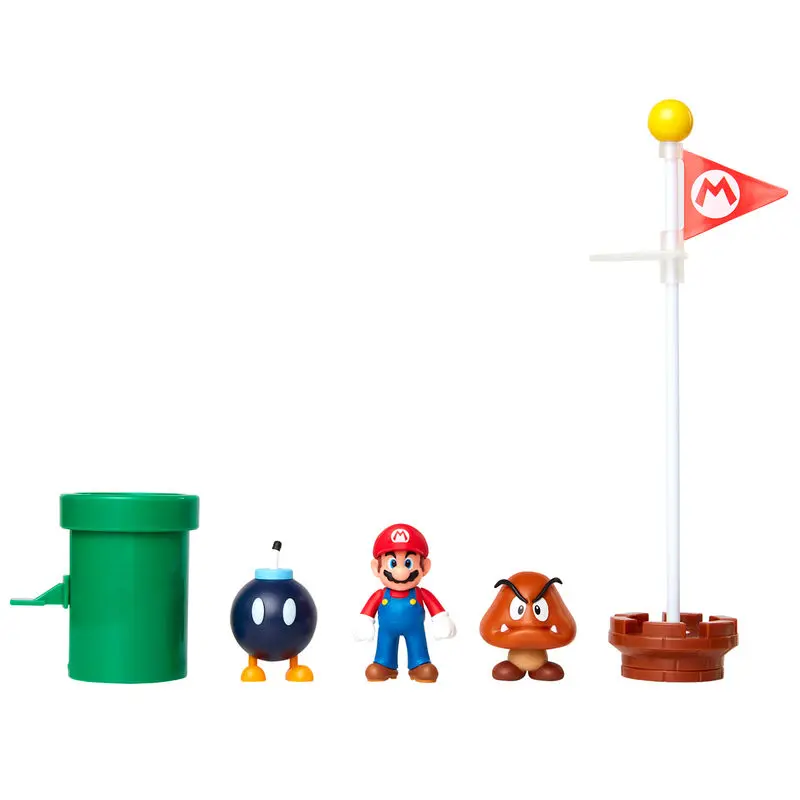 World of Nintendo Super Mario Set Diorama Câmpia Ghindelor poza produsului