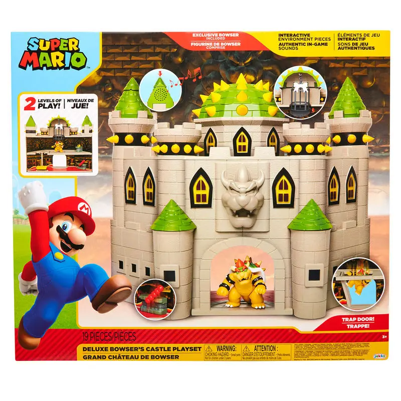 World of Nintendo Super Mario Set de Joacă Deluxe Castelul lui Bowser poza produsului