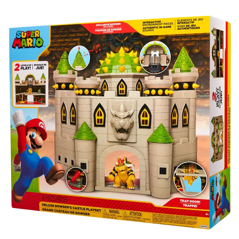 World of Nintendo Super Mario Set de Joacă Deluxe Castelul lui Bowser poza produsului