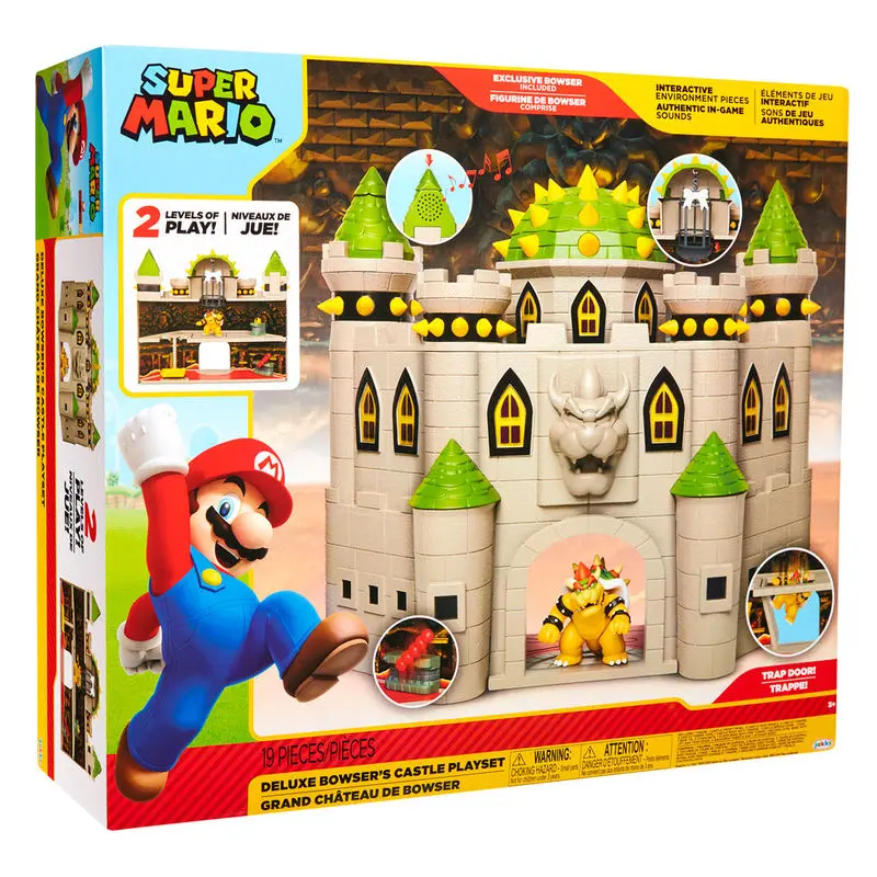 World of Nintendo Super Mario Set de Joacă Deluxe Castelul lui Bowser poza produsului
