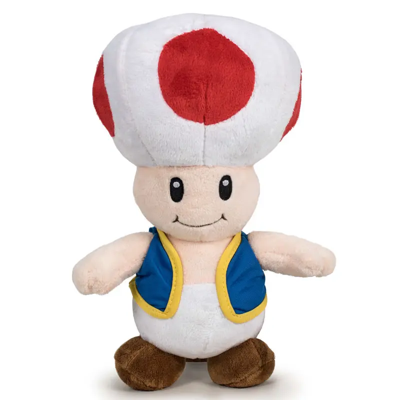 Mario Bros Toad jucărie de pluș moale 30cm poza produsului